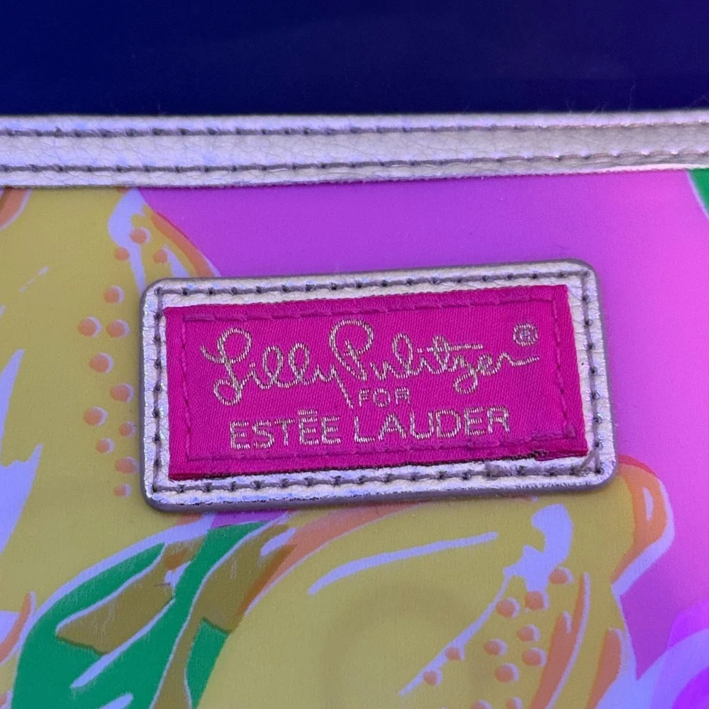 Lilly Pulitzer for Estee Lauder Makeup Bag Pink Lemon & Ipsy Tie‎ Dye Pouch Set